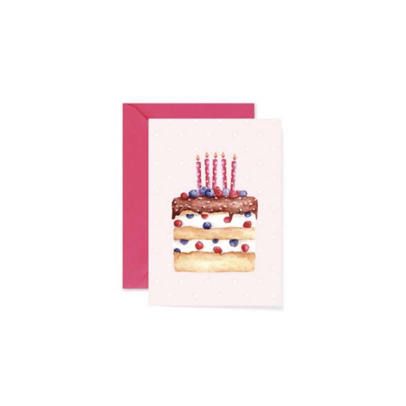 happy birthday cake card