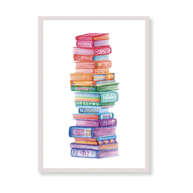 Art Print - Rainbow Books