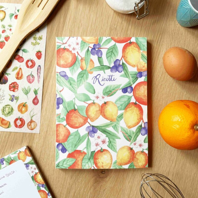 Illustrated recipe notebook