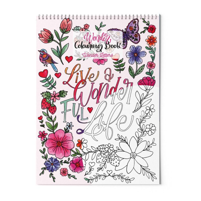 Colouring book con frasi e disegni originali